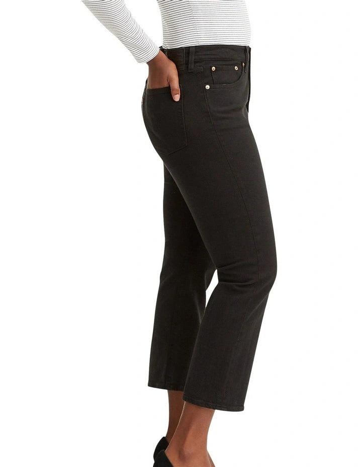 Levi's Wedgie Straight Jean - Black Sprout