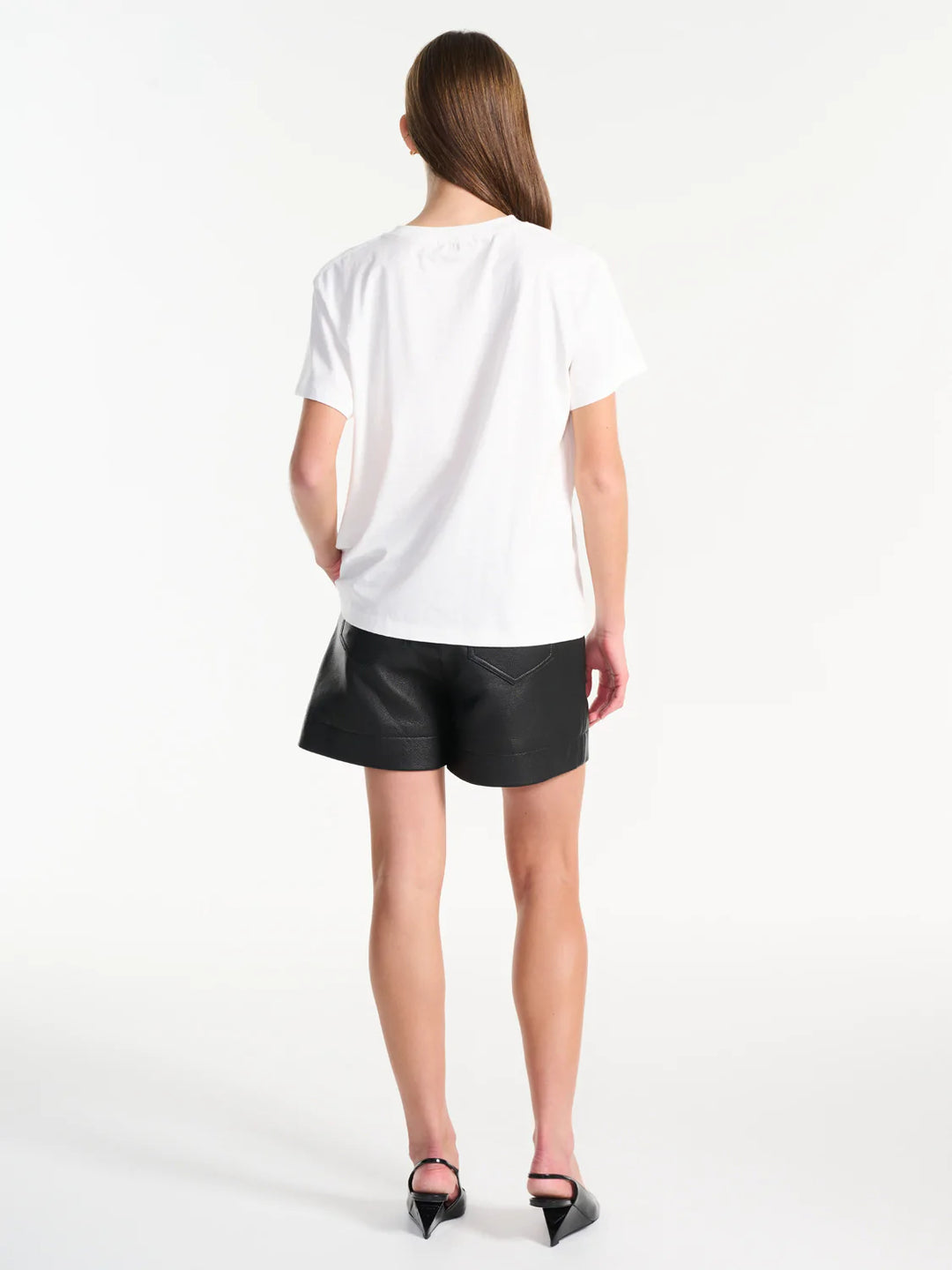 Stacked Text Tee - Vintage White