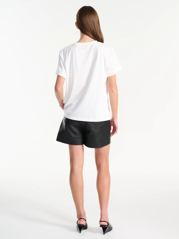 Stacked Text Tee - Vintage White