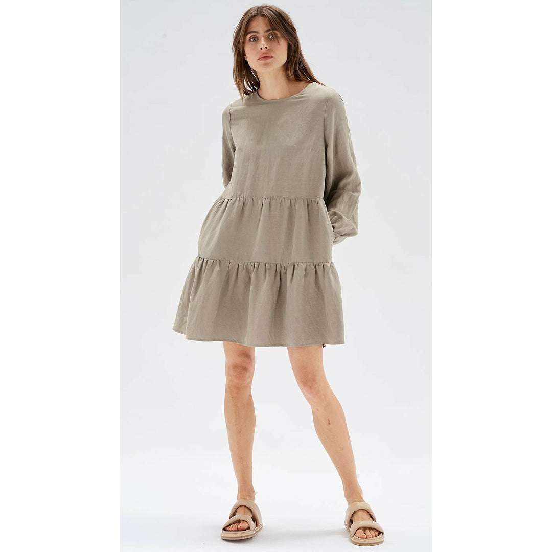 Thalia Mini Dress- Sage