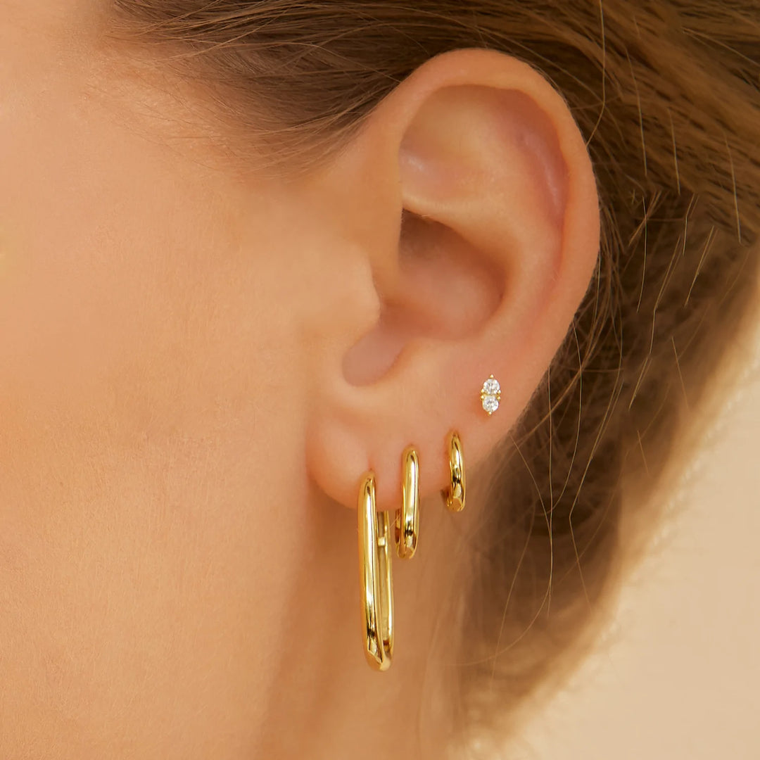 Lucy Gold Stud Earrings