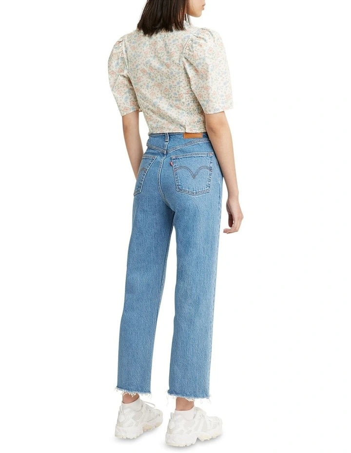 Levi's Ribcage Straight Ankle Jean - Jazz Wave