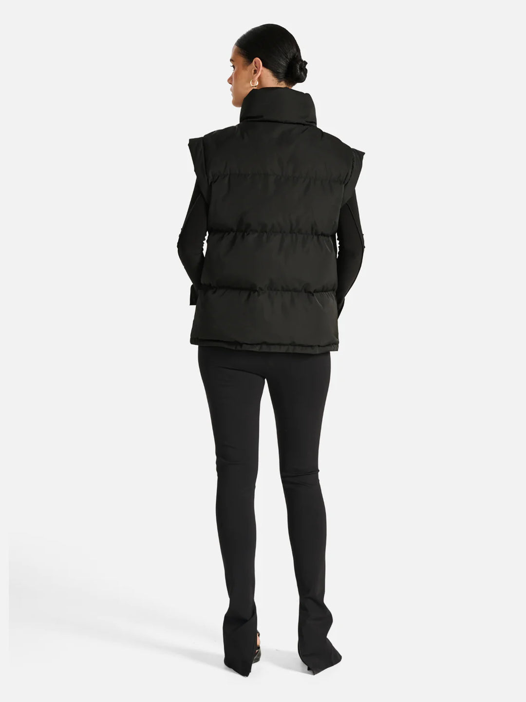 Heidi Puffer Vest- Black