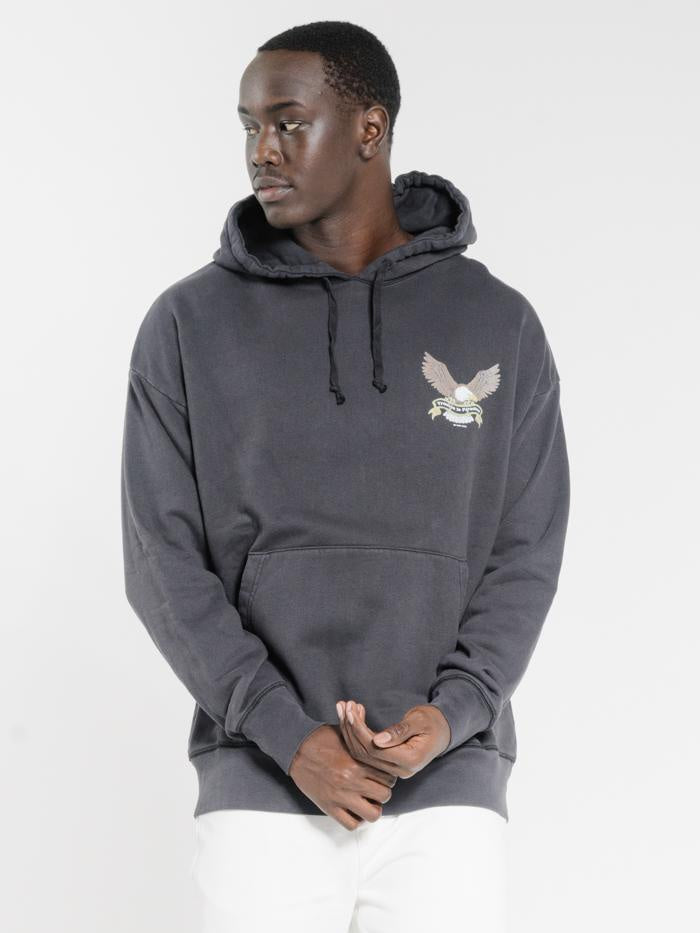 Troubled Paradise Slouch Pull On Hood- Navy