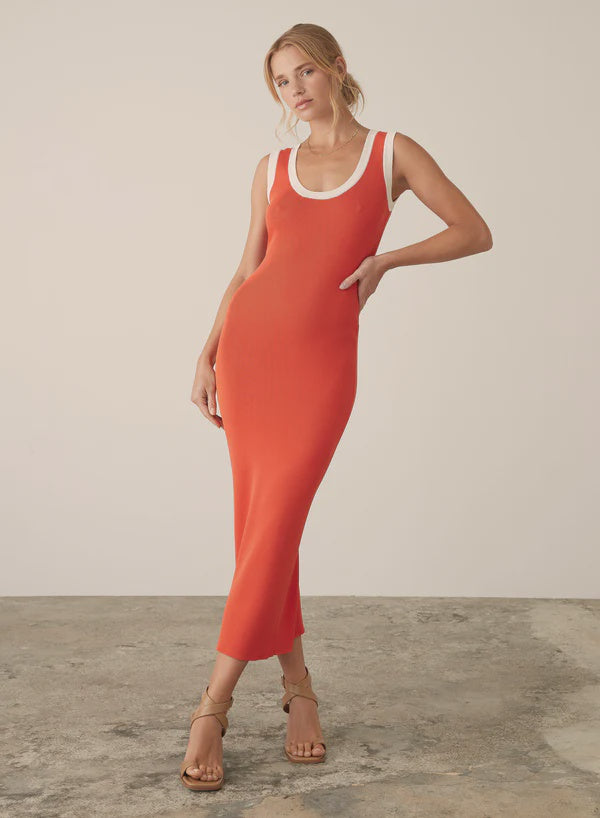 Esmaeé Crete Midi Dress - Blood Orange