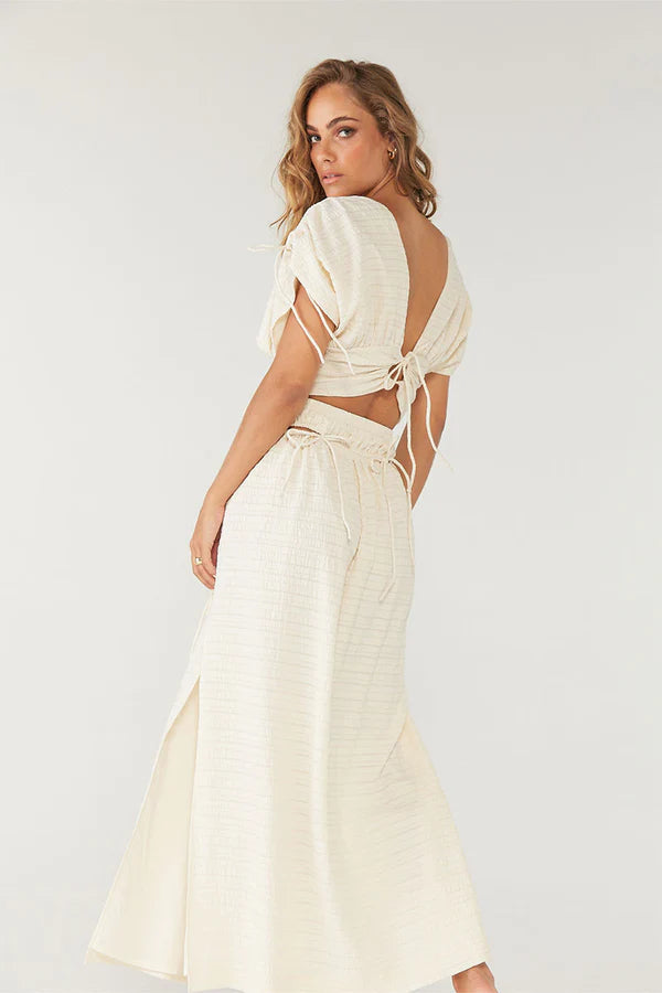 Lucid Reversible Crop - Porcelain