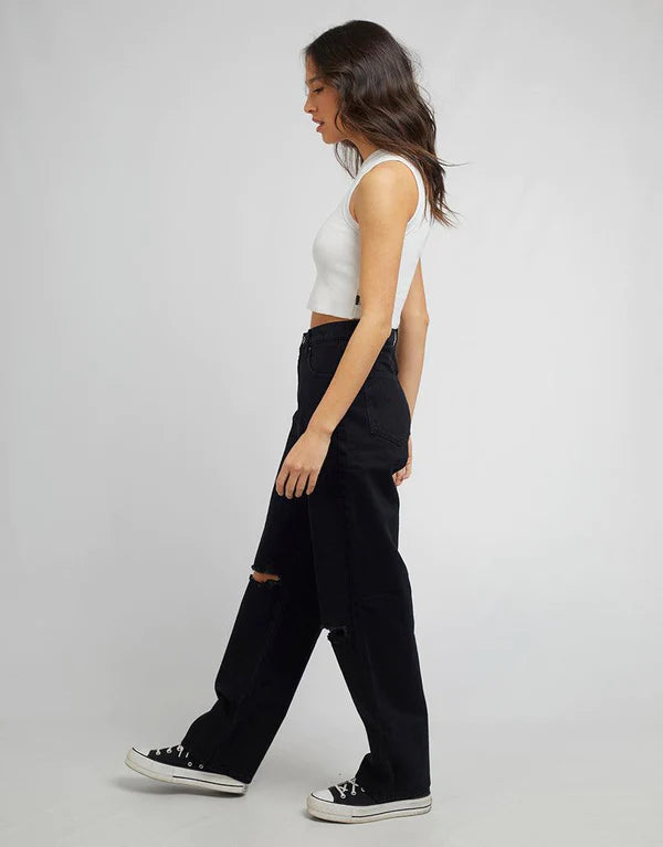 Abrand A Slouch Jean - Black Rip