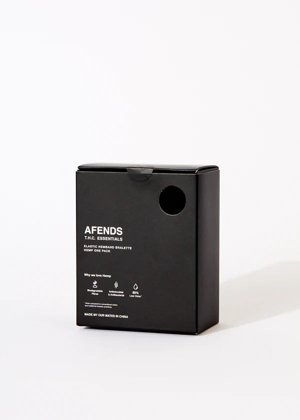 Molly Hemp Elastic Hemband Bralette - Black