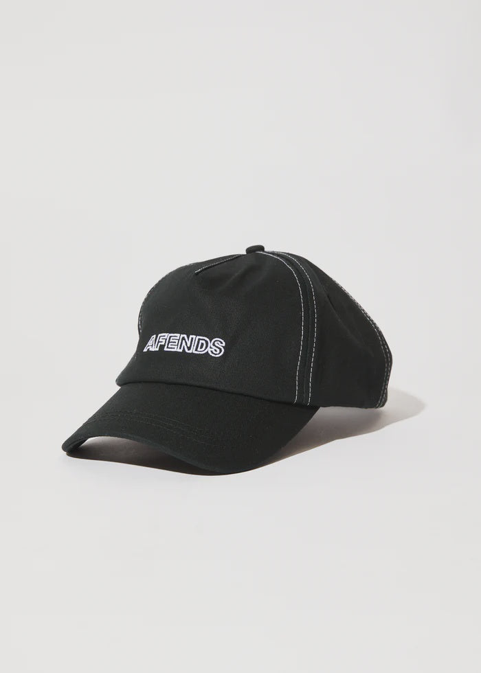 Afends Outline Recycled Trucker Cap - Black