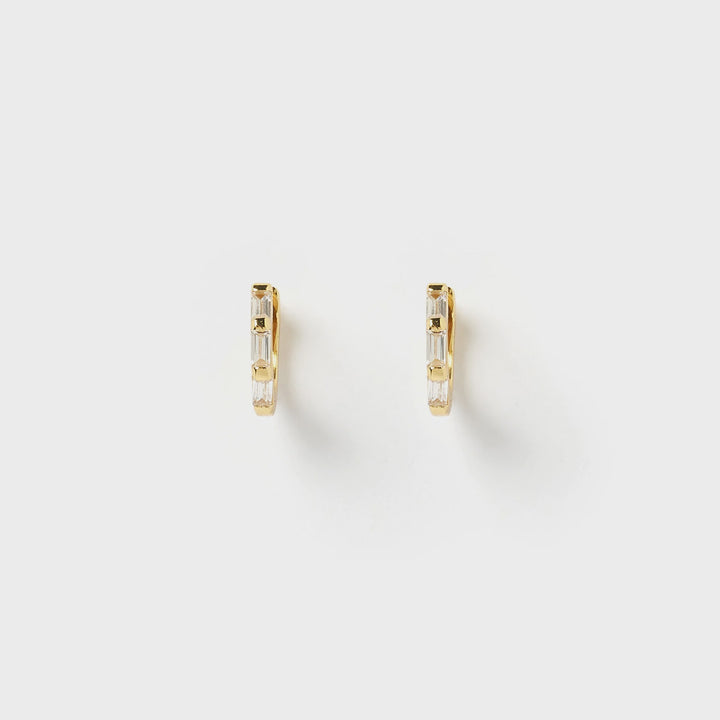Arms Of Eve Holi Gold Huggie Earrings