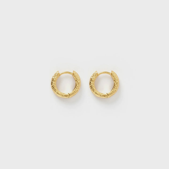 Arms Of Eve Luka Gold Huggie Earrings