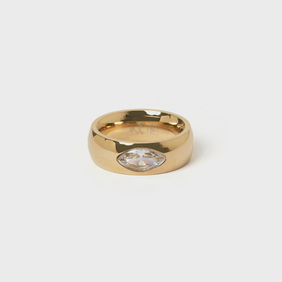 Apollo Gold Ring- Stone