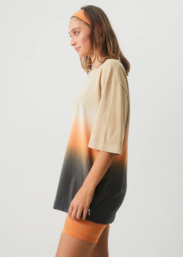 Polarised Recycled Oversized Tee - Cement