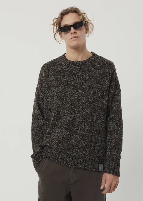 AFENDS』Hemp Panel Crew Neck Jumper