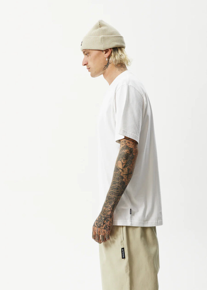 Liquid Retro Logo T-Shirt- White