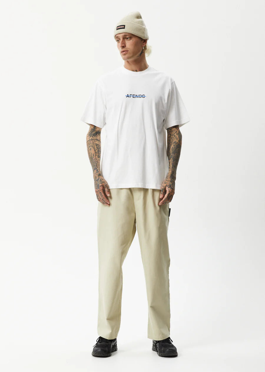 Liquid Retro Logo T-Shirt- White