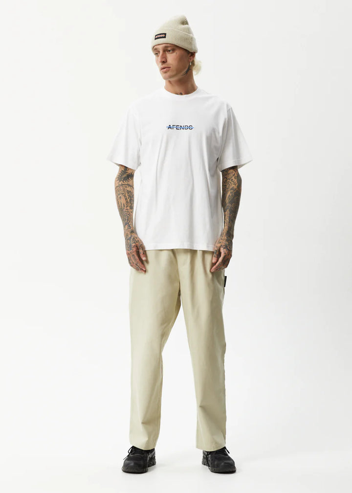 Liquid Retro Logo T-Shirt- White