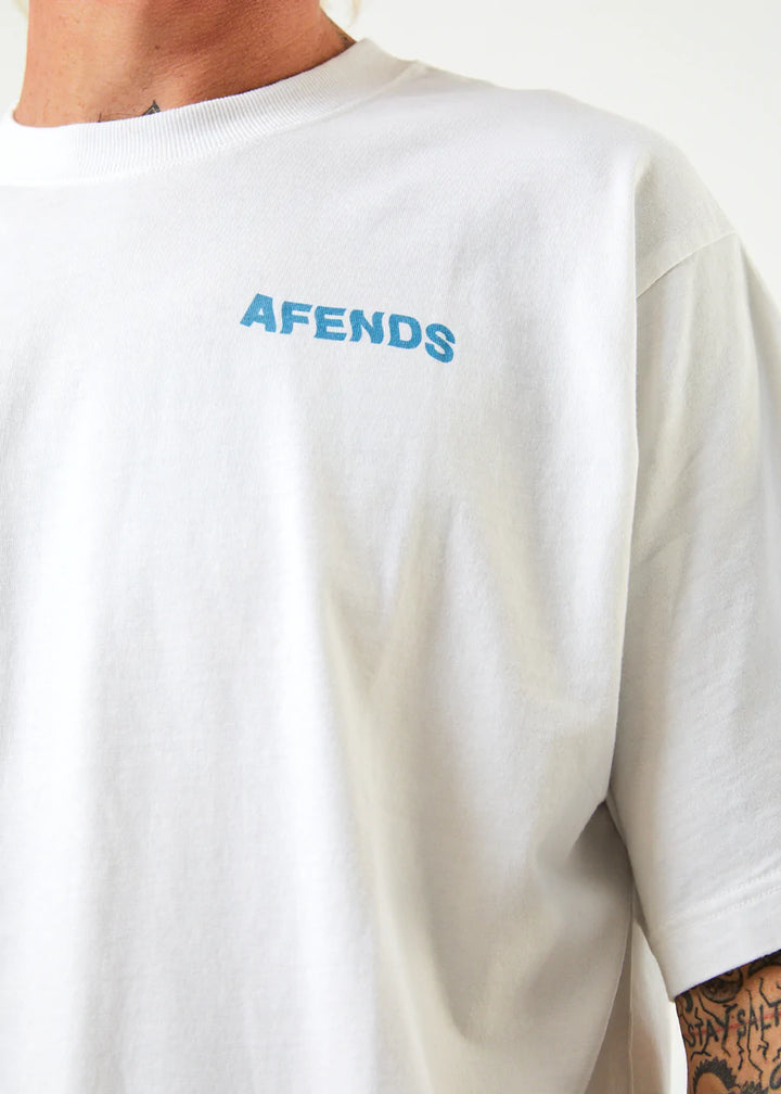 Vortex Recycled Retro Fit Tee-  White