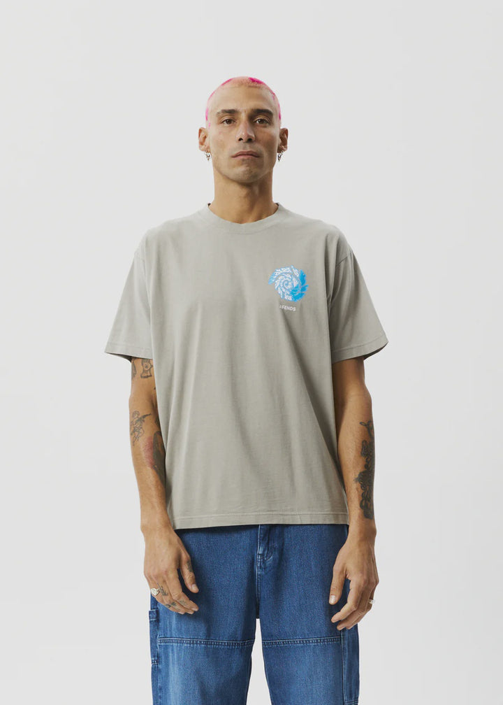 Whirlwood Boxy Graphic T-Shirt- Olive
