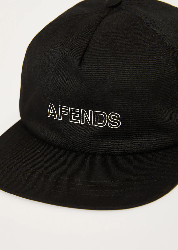 Outline Recycled 5 Panel Cap - Black