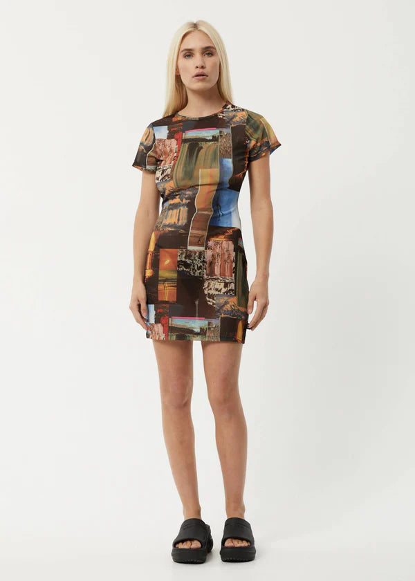 Boulevard Recycled Sheer Dress - Multi