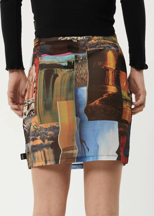 Boulevard Recycled Sheer Mini Skirt - Multi