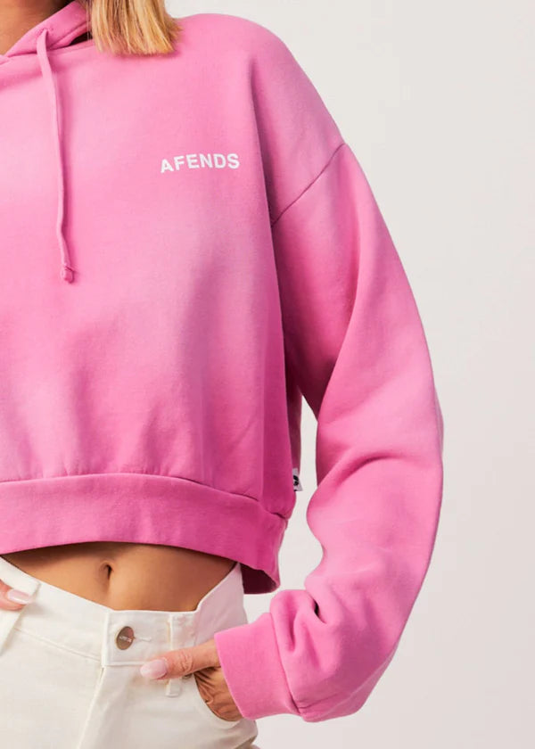 Boundless Recycled Cropped Pull On Hood - Bubblegum