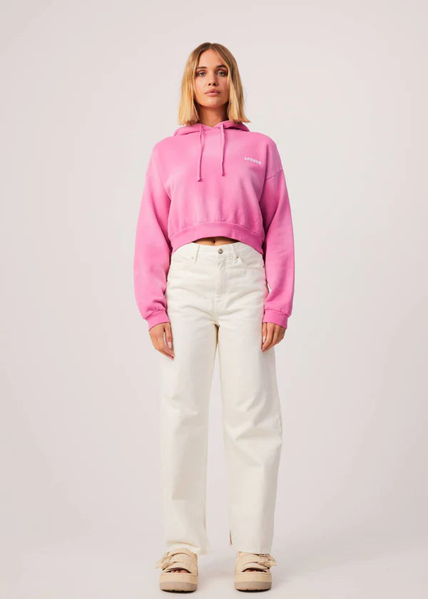 Boundless Recycled Cropped Pull On Hood - Bubblegum