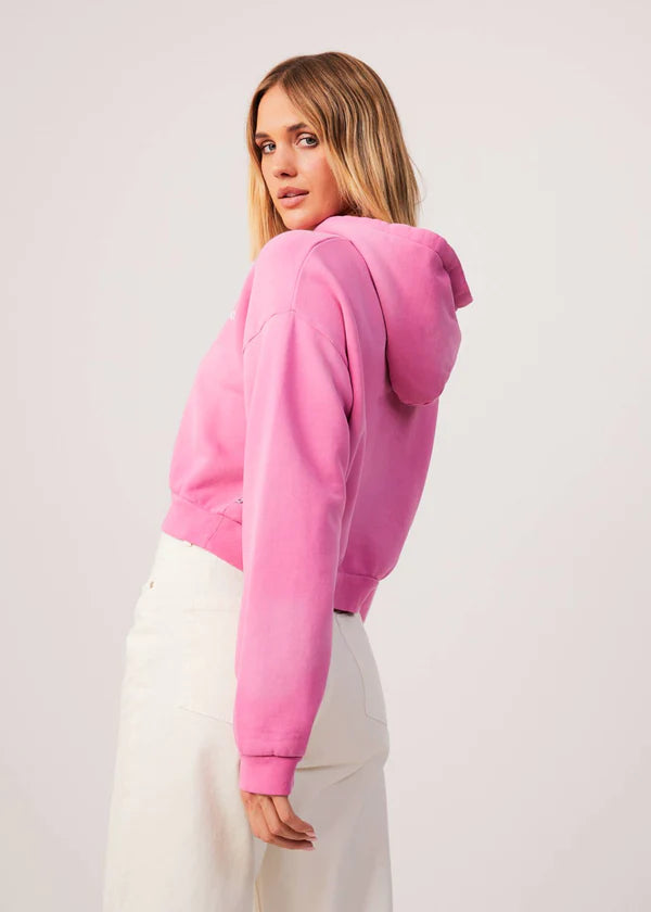 Boundless Recycled Cropped Pull On Hood - Bubblegum