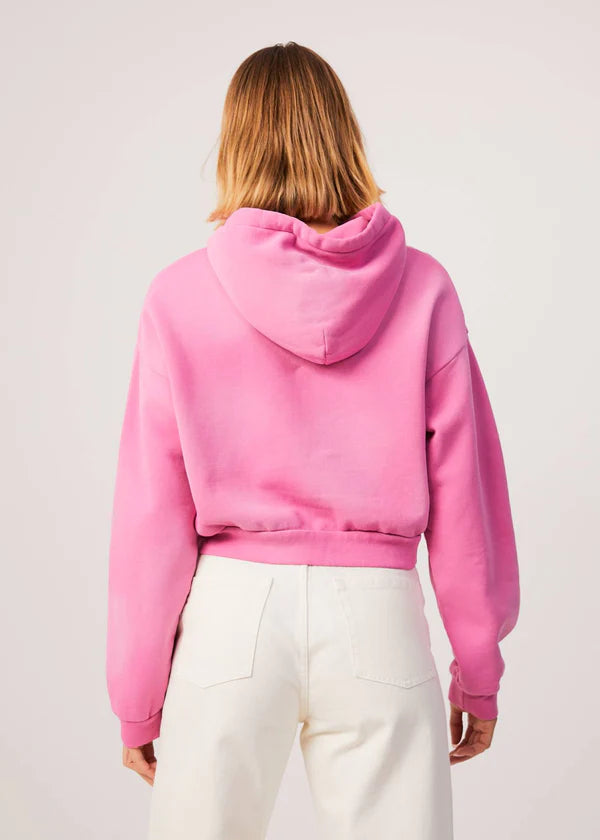 Boundless Recycled Cropped Pull On Hood - Bubblegum