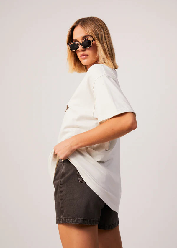 Digital Recycled Oversized Tee - Off White