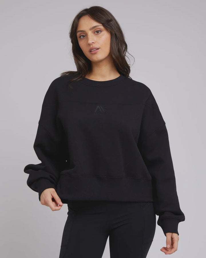 All About Eve Active Tonal Sweater - Black