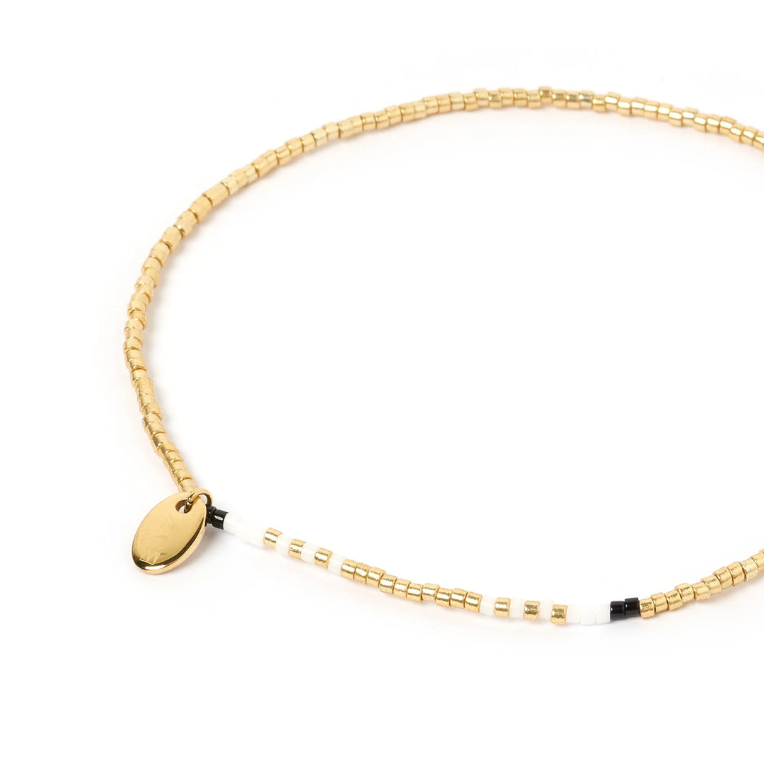Lottie Gold Class Beaded Anklet