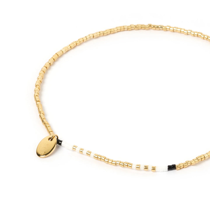Lottie Gold Class Beaded Anklet
