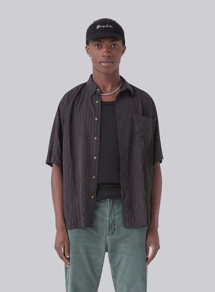 Barney Cools Homie Shirt- Black Jacquard