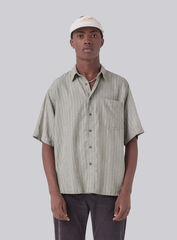 Barney Cools Homie Shirt- Sage Jacquard