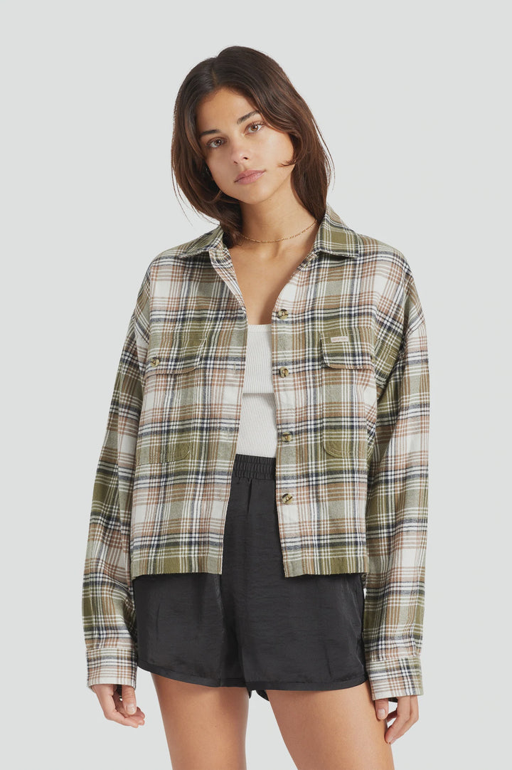 Bowery L/S Flannel - Military Olive