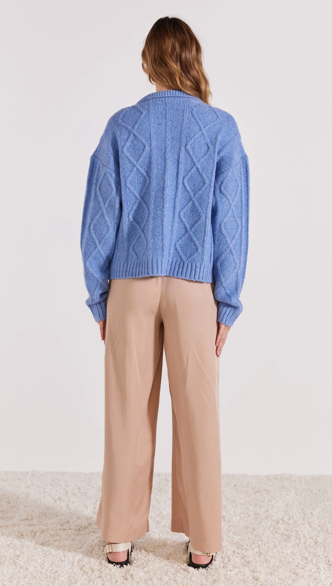 Brixton Collared Jumper - Blue