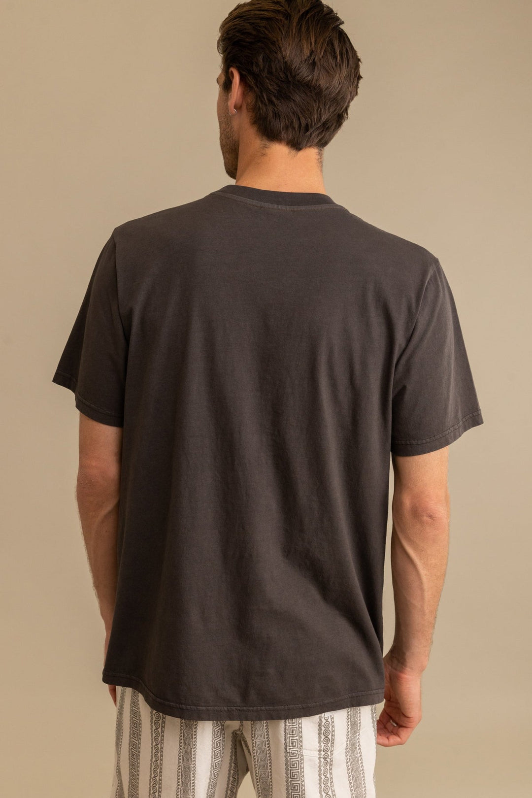 Three Suns Vintage Short Sleeve T-Shirt - Vintage Black