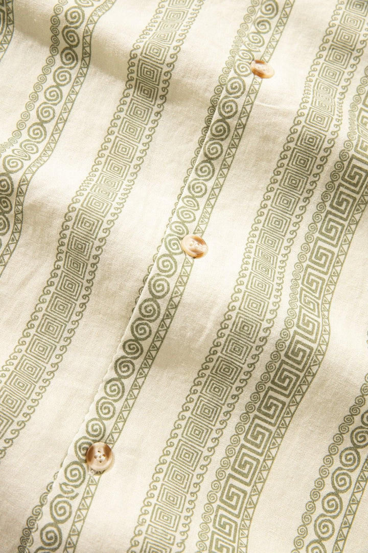 Stripe Short Sleeve Shirt - Natural