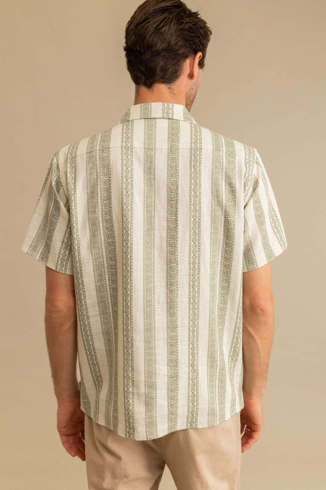 Stripe Short Sleeve Shirt - Natural