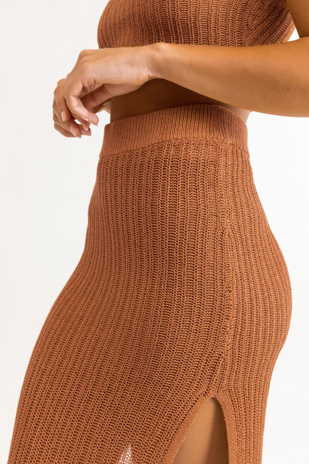 Desert Knit Midi Skirt - Sienna