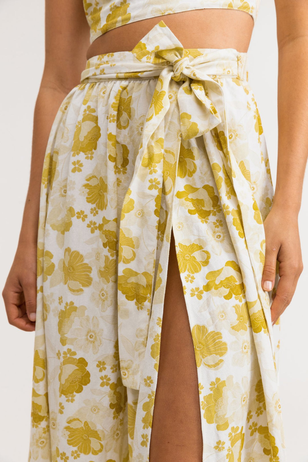 Harmony Floral Maxi Skirt - Honey