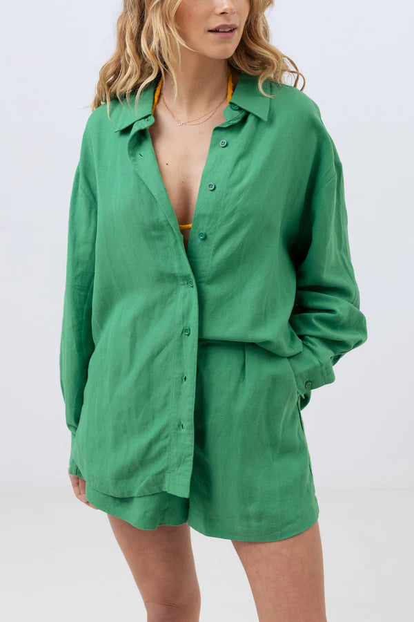 Sofia Oversized Shirt - Green