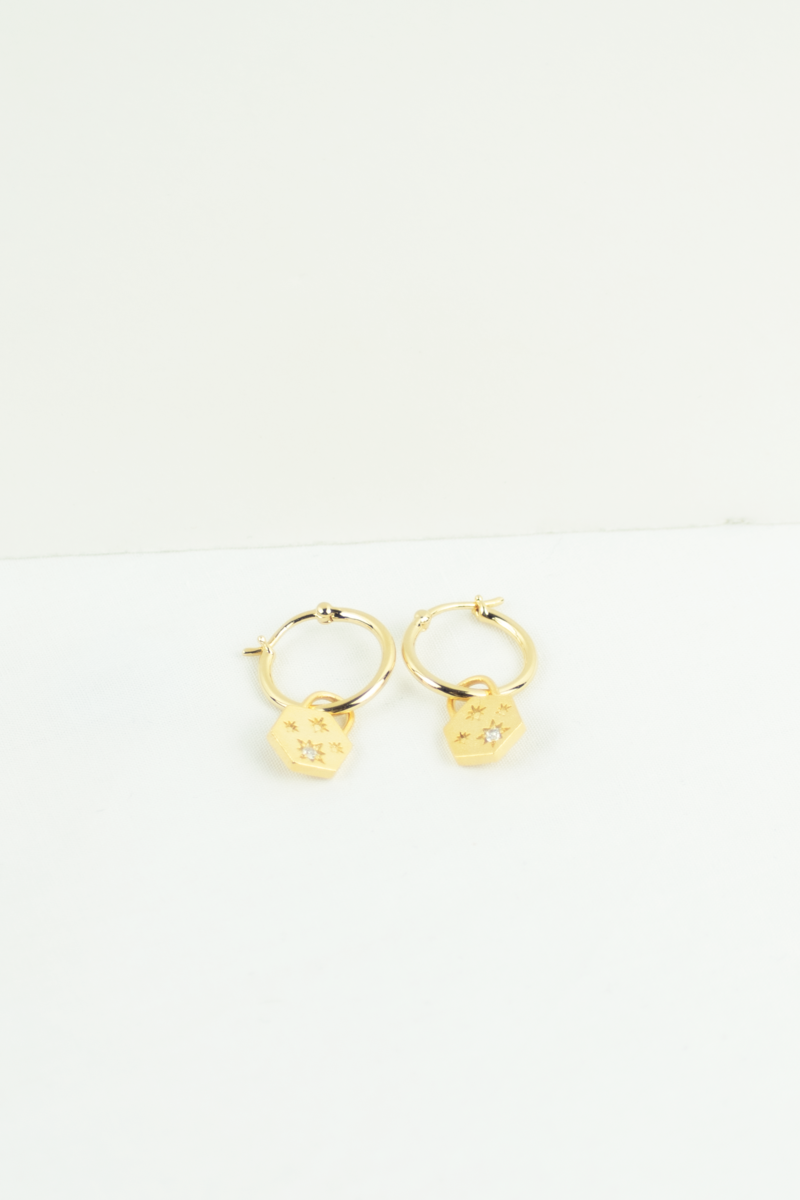 Callie Small Hoop Earrings - Gold