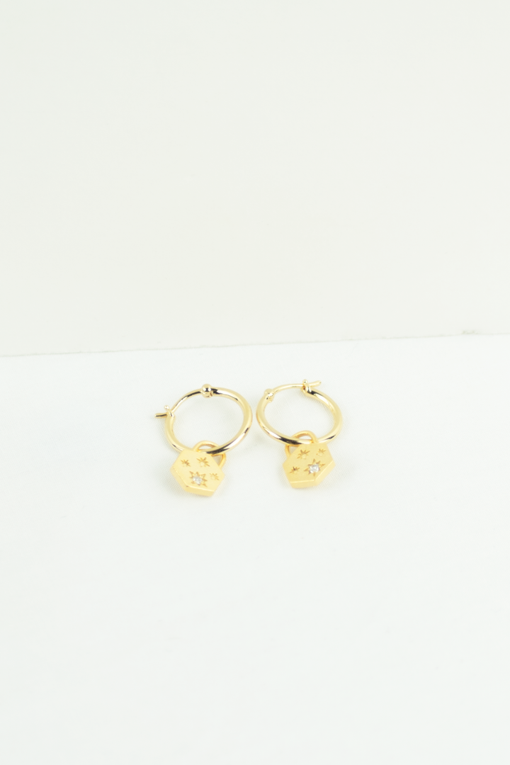 Callie Small Hoop Earrings - Gold