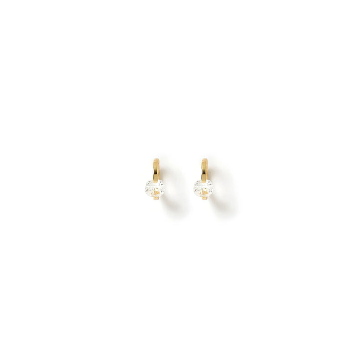 Cherrie Gold Earrings- Clear