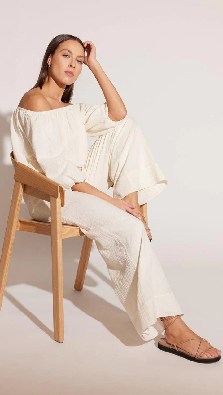 Delva Off Shoulder Top - Cream