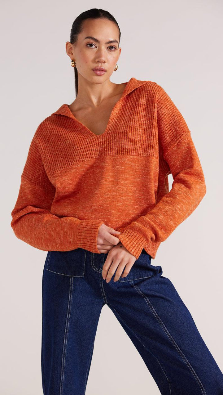 Derby Jumper - Orange Marle