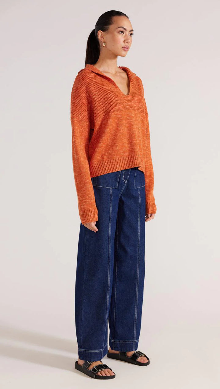 Derby Jumper - Orange Marle